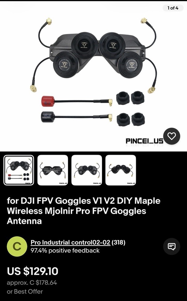 DJI fpv googles v2 + controller 2 + air unit o3