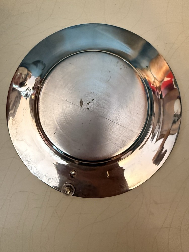 Silverplate Kiddush Cup and Saucer