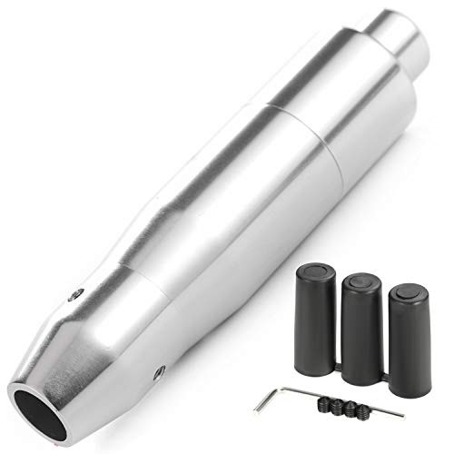 5" Long Weighted Gear Stick Shift Handle Automatic Push Button Shifter Silver