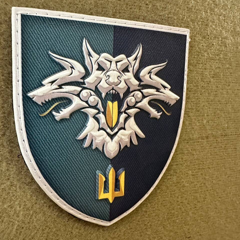 Ukrainian Morale Patch 38th Separate Brigade Marines Tactical Badge Hook PVC 3D