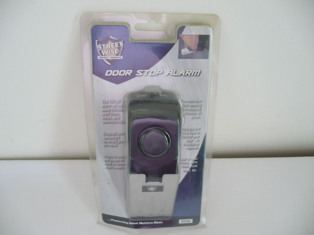 Street Wise Door Stop Alarm Sealed Pkg
