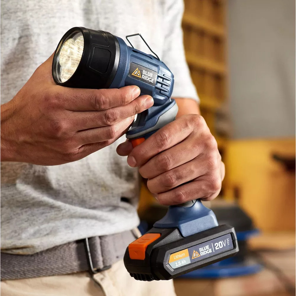 Blue Ridge Tools Cordless 20V Drill Light Kit Ergonomic Design DIY Projects
