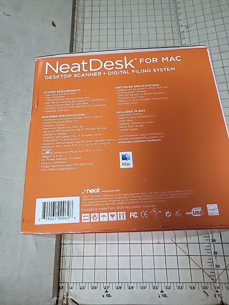 Neat Desk for Mac Document Scanner Tested And Working