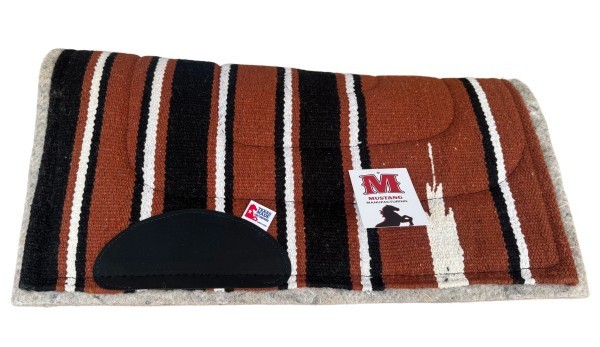 Mustang Pony Saddle Pad – 24" x 24" with Multi-Felt Bottom