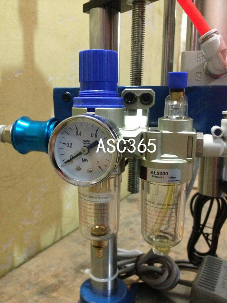 TECHTONGDA 110V Pneumatic Punch Machine 440Lb/200kg without Display Controller