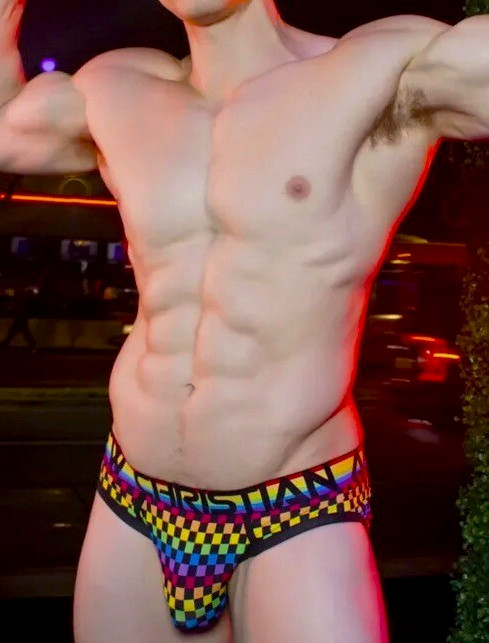 Andrew Christian Pride Checker Brief - 91780 - Small, Medium & Large