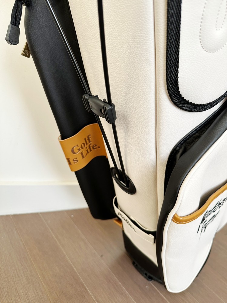 Malbon Basic Performance Golf Stand Bag WHITE CREAM 2024/25 Collection