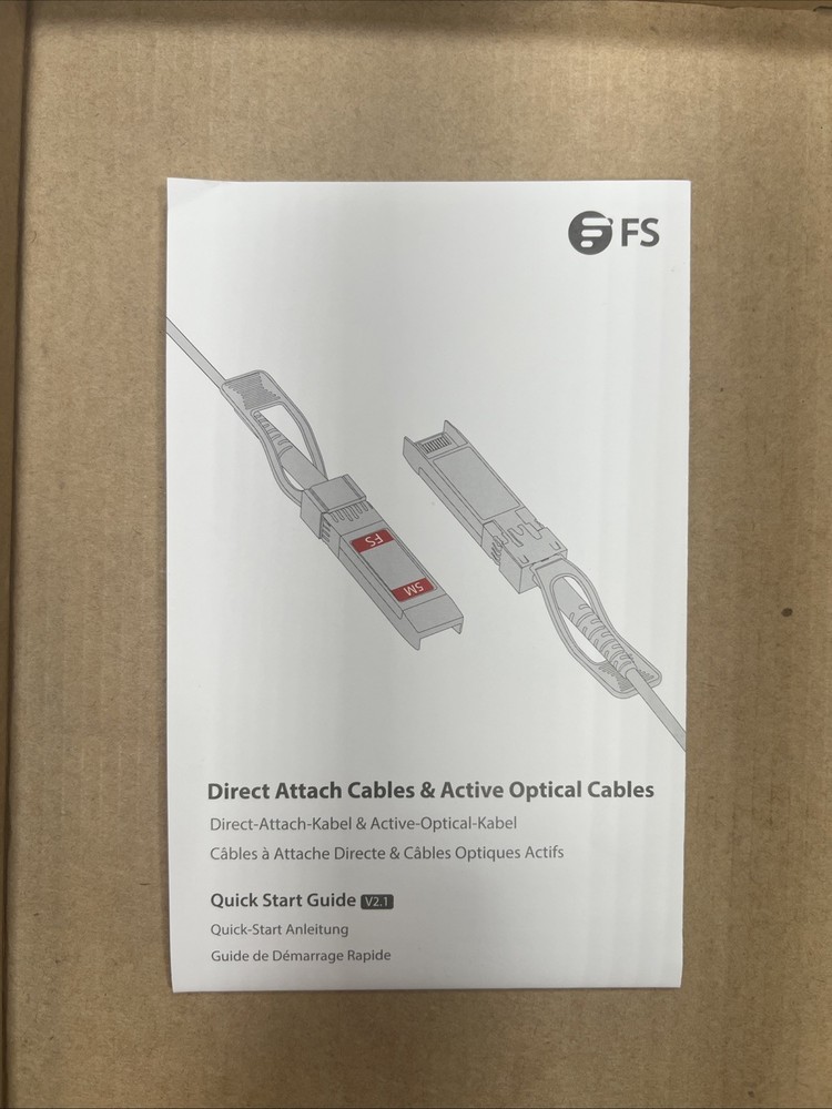 FS 1m (3ft) 10G SFP - Active Optical Cable SFPP-AO01