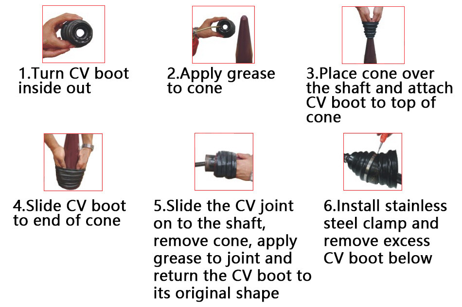 CV Boot Installation Mount Cone Tool For Fitting Universal Stretch Plastic 1pcs