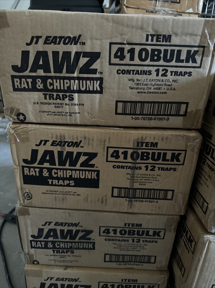 410BULK Jawz Plastic Rat Trap, for Solid or Liquid Bait (Pack of 12)