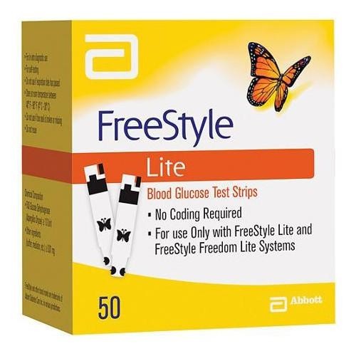 Freestyle Lite Test Strips, 50ct Expiration: 09/2026+