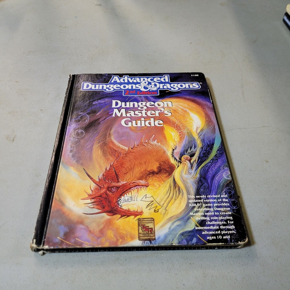 ADVANCED DUNGEONS and DRAGONS 2nd Edition DUNGEON MASTER’S Guide 2100 - 1989