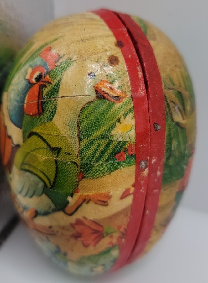 West German Easter Egg Candy Container 3" Vintage.