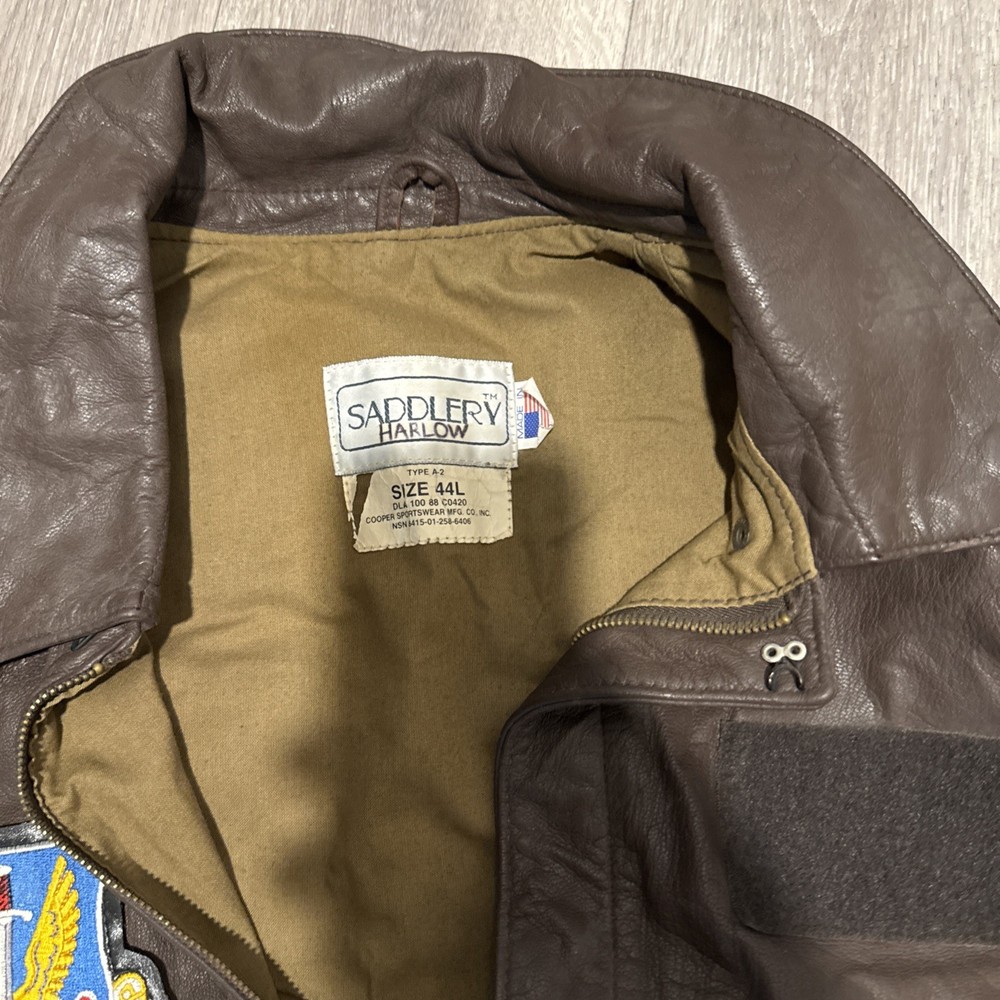 USAF A-2 Leather Flight Jacket 44R OFFICIAL ISSUE