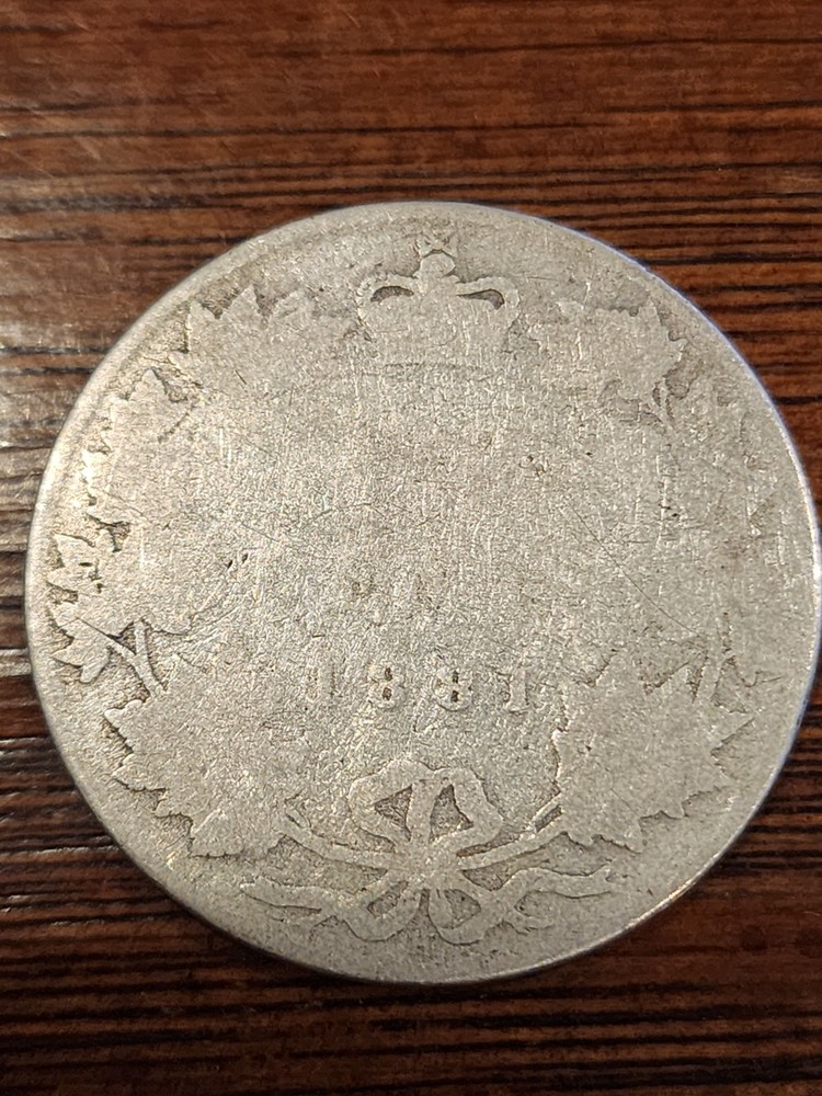 1881H Canada 50 Cents Silver Coin