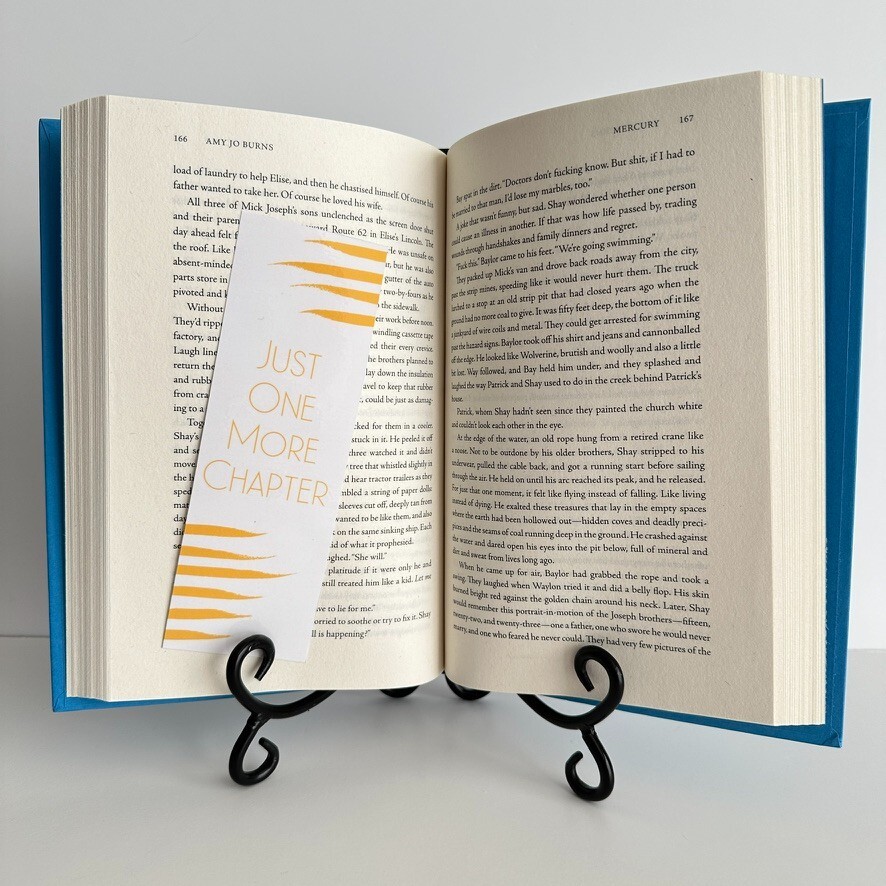 Bookmark, "Just One More Chapter," (Yellow)