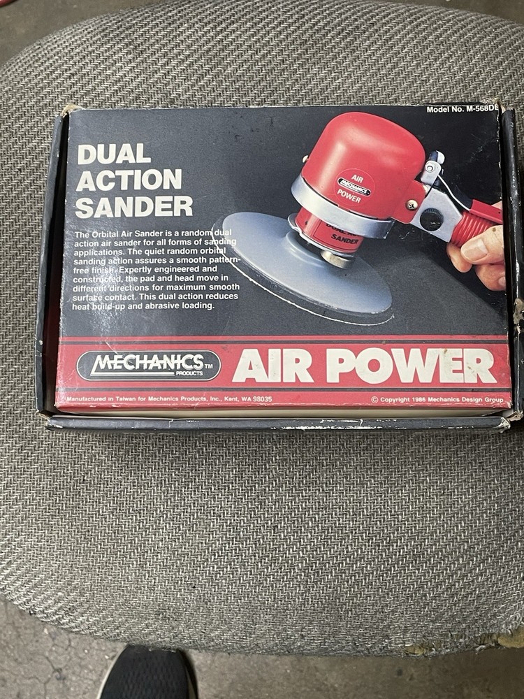 Sander, dual action, Air Powered