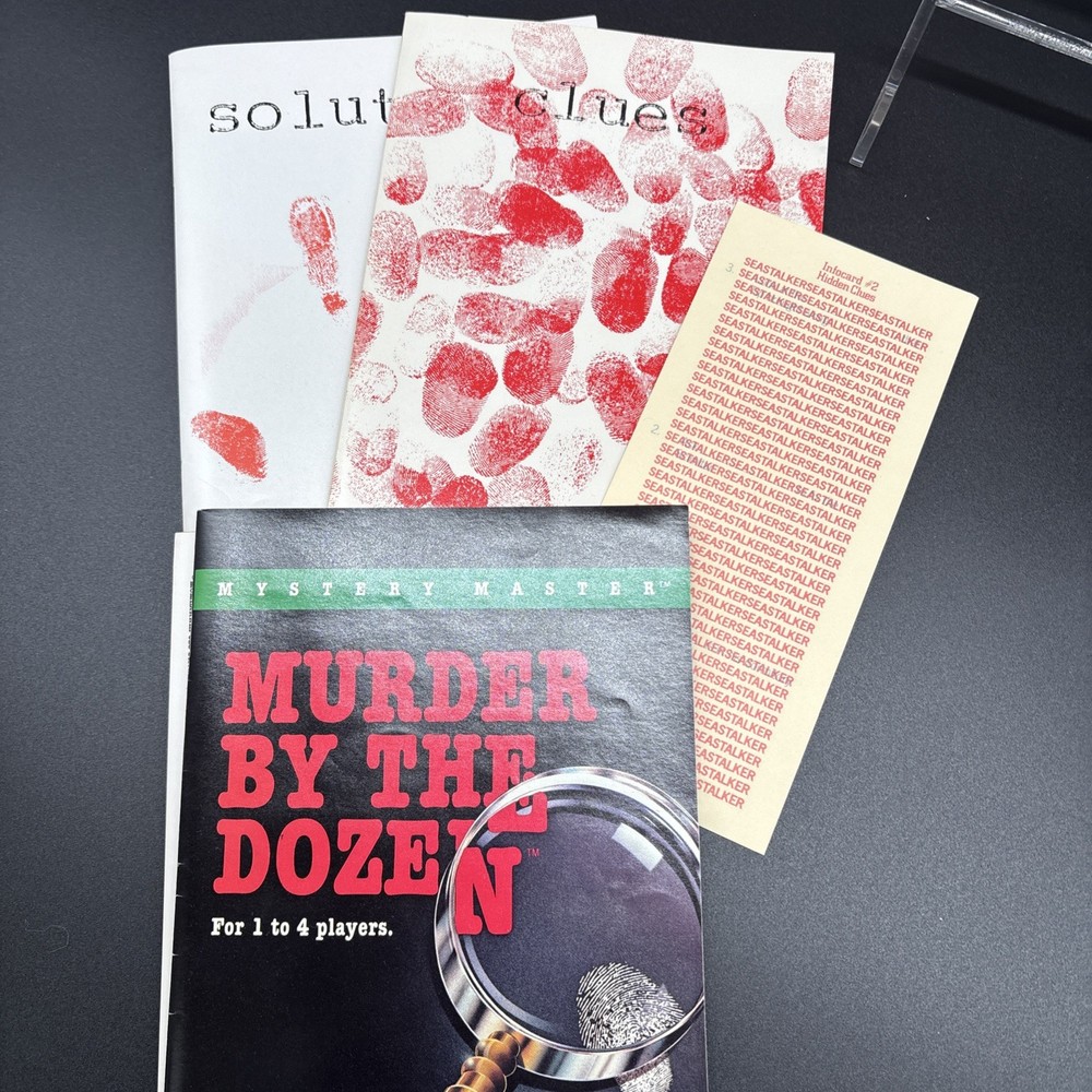 CBS Software Murder By The Dozen Commodore 64 Computer Game on 5.25" Floppy Disk