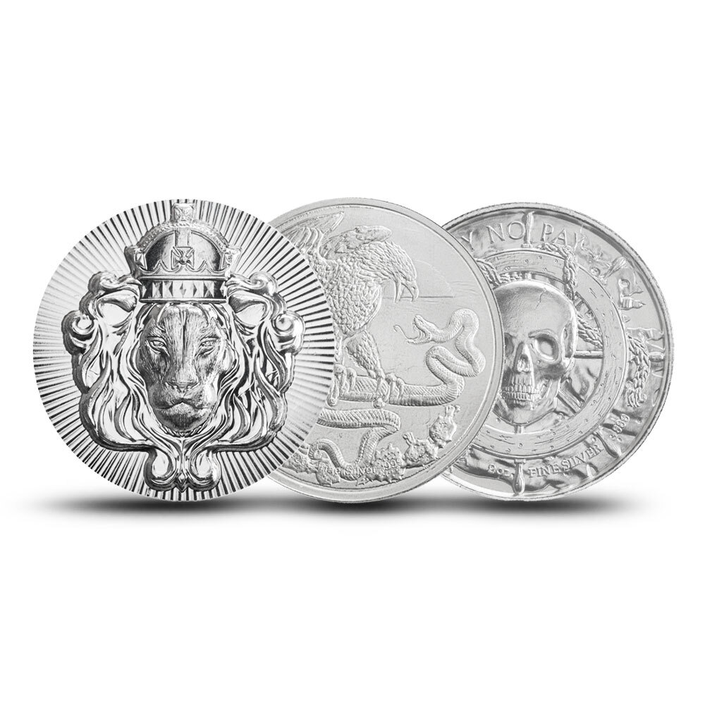 2 oz Silver (Varied Condition, Any Mint, Various Forms)