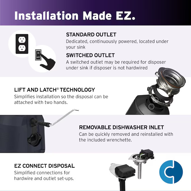 InSinkErator Evolution 45SS LEDefense 3/4 HP Quiet Garbage Disposal FREE SHIP🔥