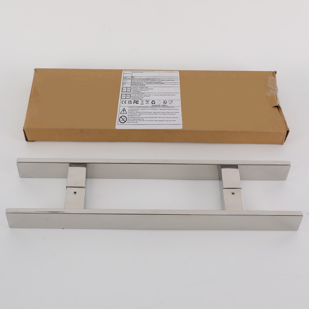 Modern Stainless Steel Double-Sided Pull Handle, H-Shaped Design