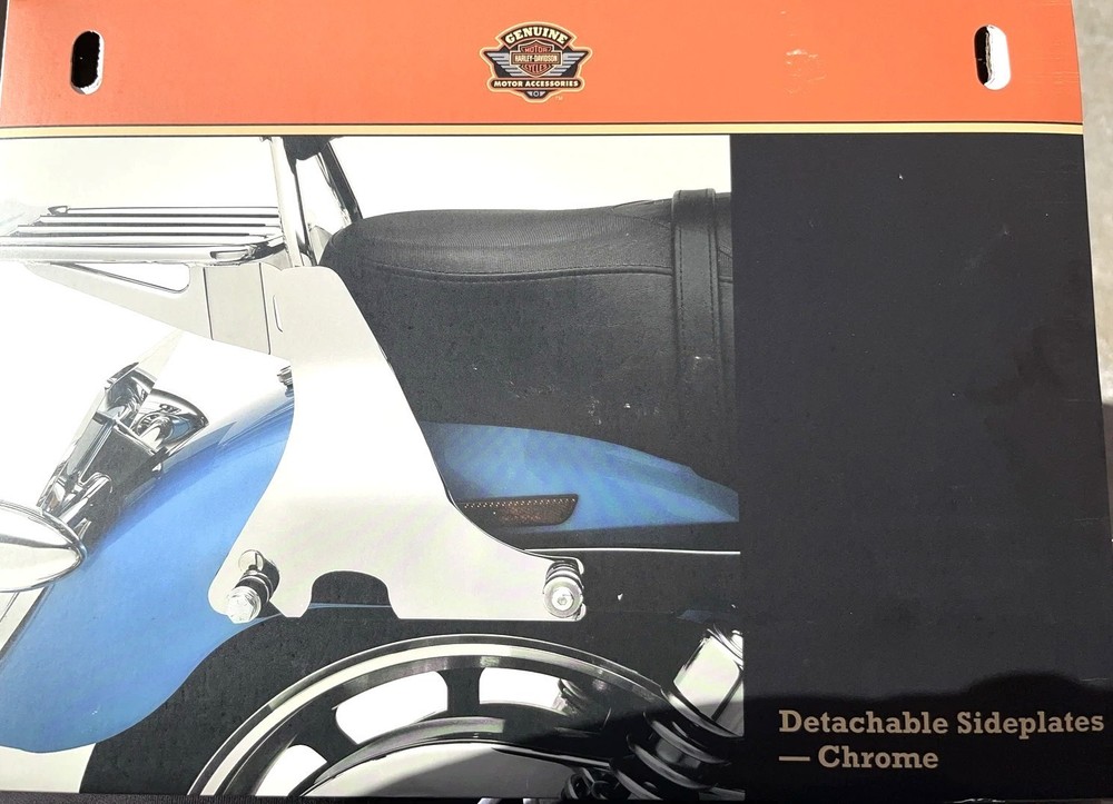 H-D Detachables Sideplates -CHROME 53913-04