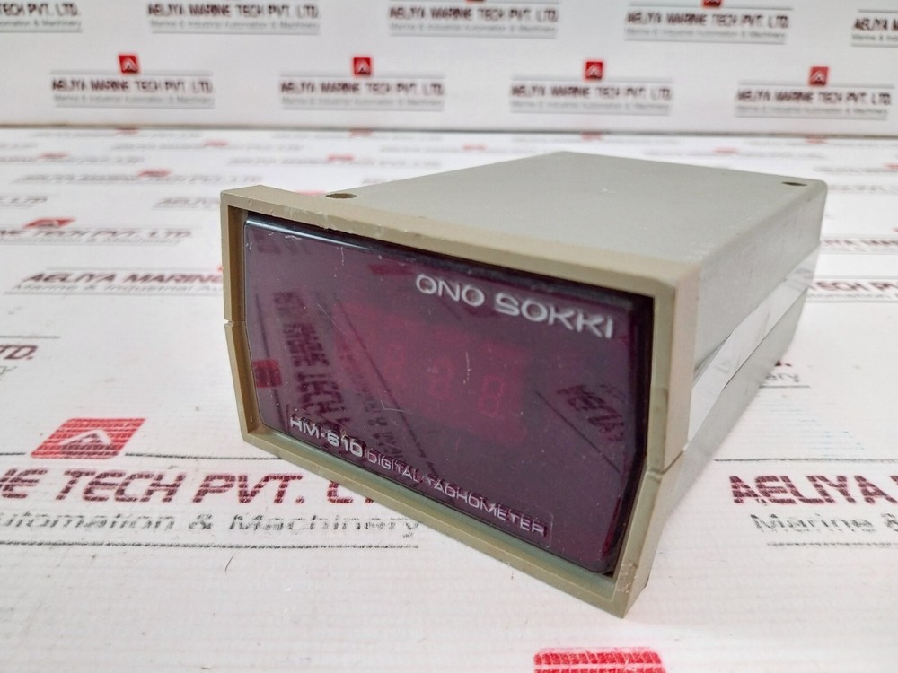 ONO Sokki Hm-610 Digital Tachometer Panel Meter 220v