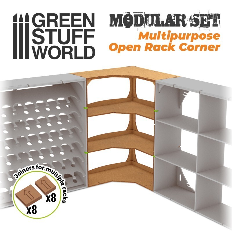 Multipurpose Open Rack - CORNER - modelling, Hobby, warhammer organizer, paint