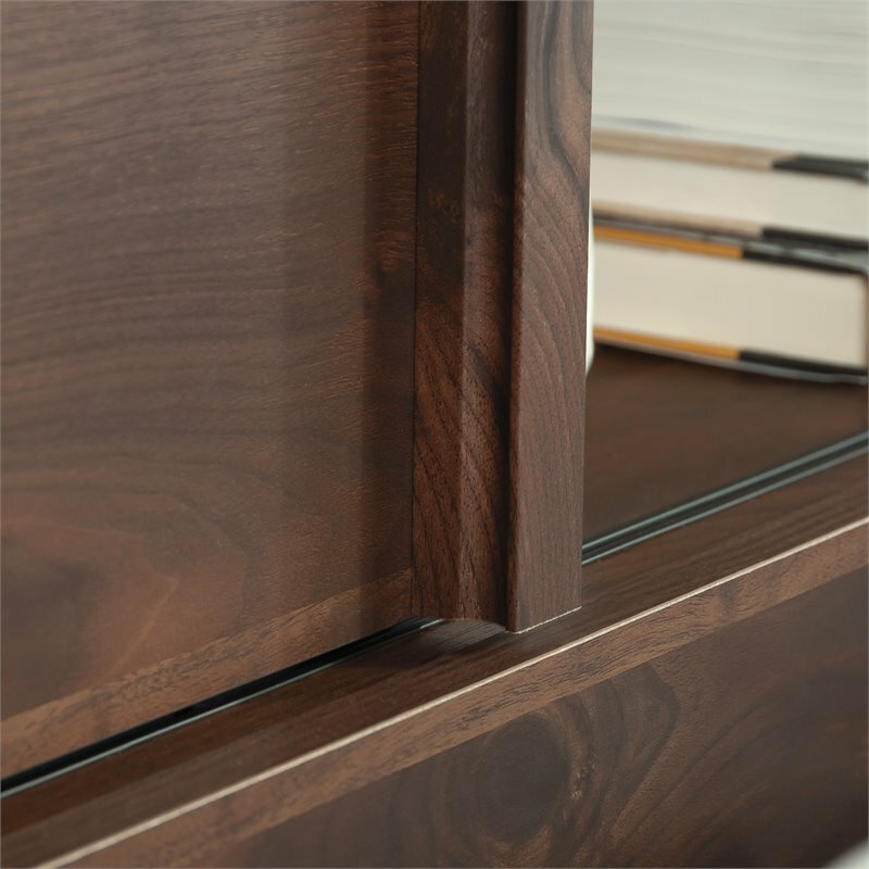 Sauder Harvey Park Engineered Wood Full/Queen Headboard in Grand Walnut