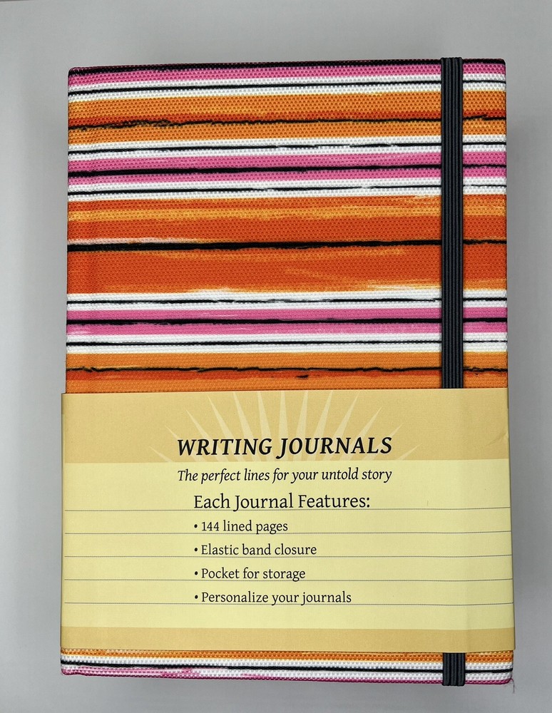3 Pack Writing Journals Red/Orange Designs Thunder Bay Hardcover Multi Colored