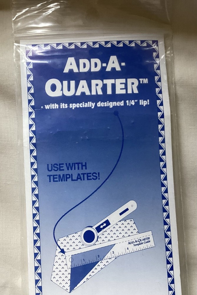 Add-A-Quarter™ - 12" Ruler - 1/4" Lip - Simplifies Foundation & Template Piecing