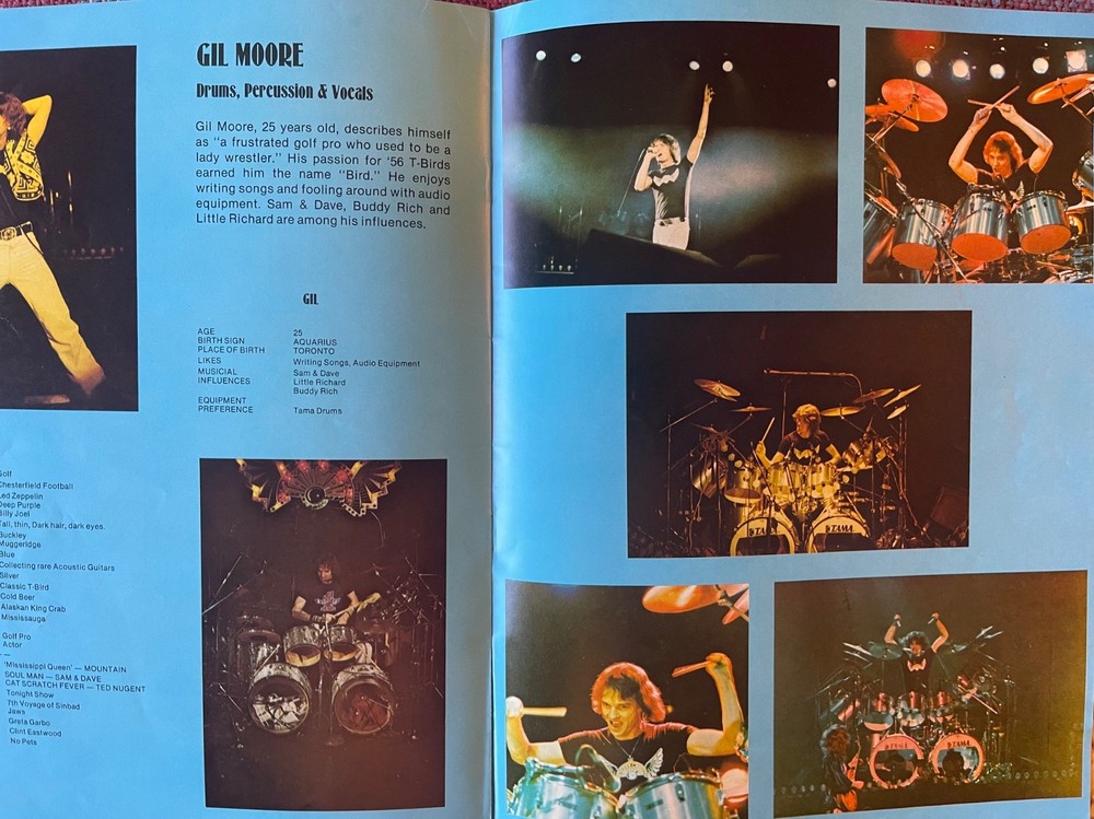 Triumph - Rock and Roll Machine - 1978 Tour Book Program Vintage