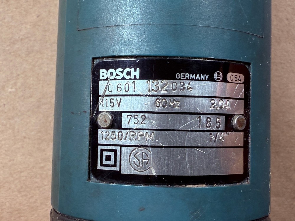 Tested - Working - Vintage Corded Bosch Angle Drill 3/8" Chuck - Germany