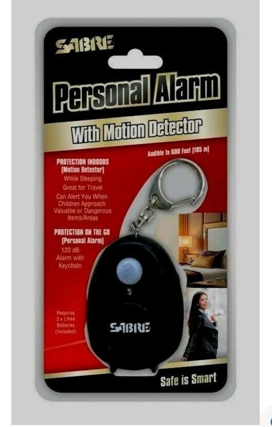 Sabre Personal Alarm with Motion Detector
