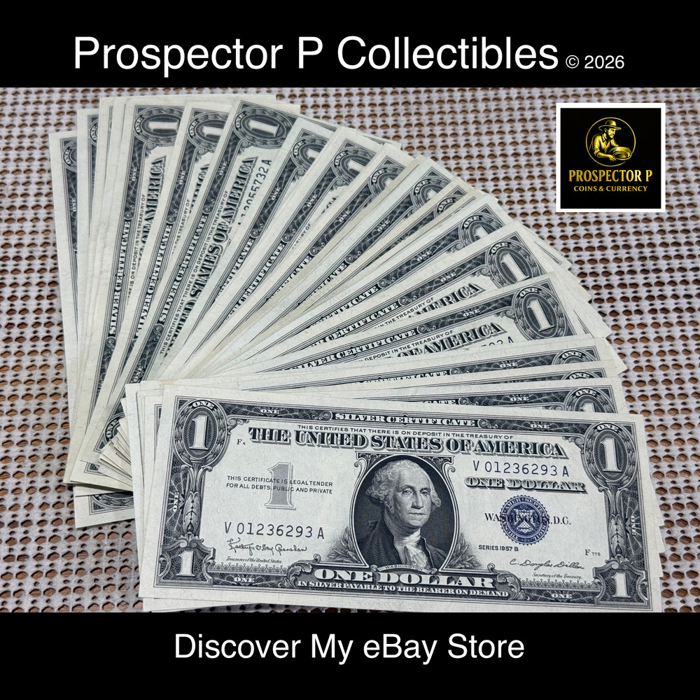 1957 $1 Silver Certificate • CRISP GEM UNCIRCULATED NOTE 💎💵