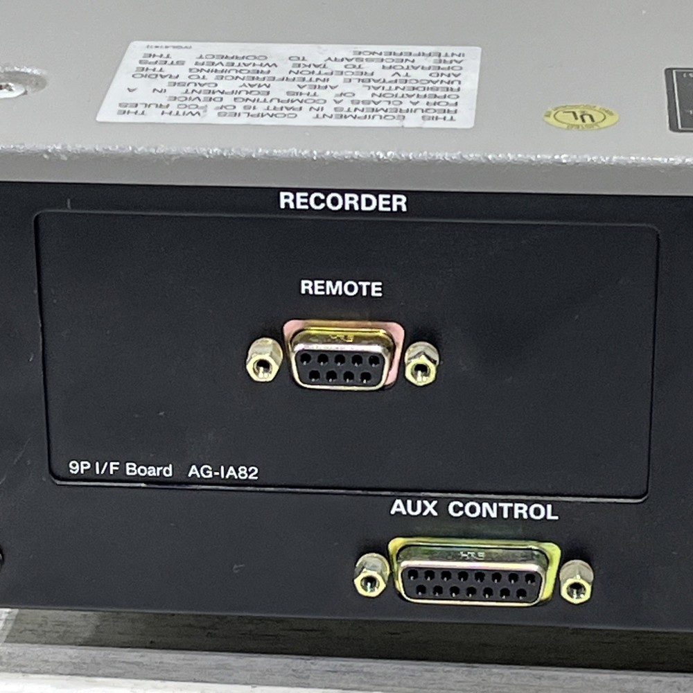 Panasonic AG-A800 Commercial Editing Controller System Powers On Untested *Read*