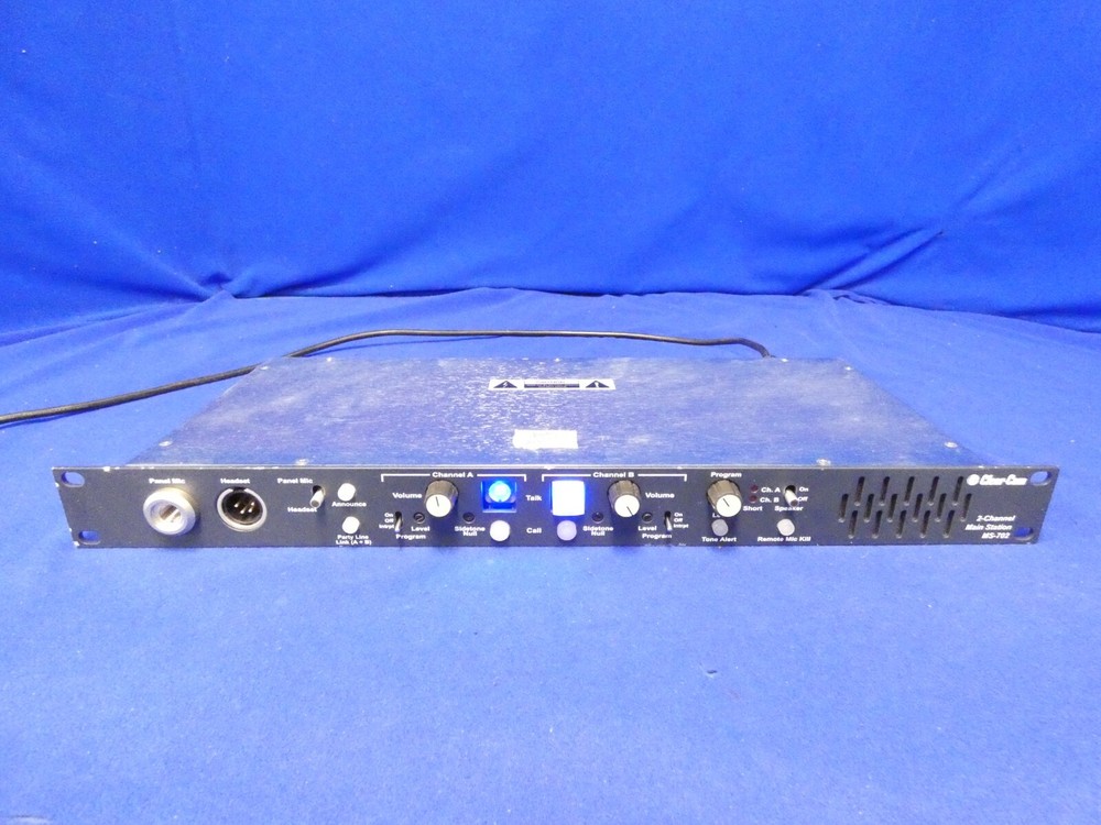 ClearCom MS-702 2-Channel Main Station for Parts-Has Static