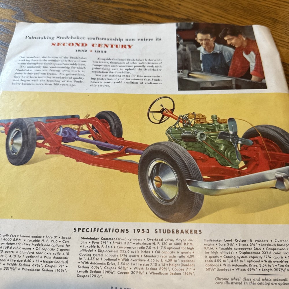 1953 Studebaker Brochure Commander Starliner Champion Starlight Coupe Original