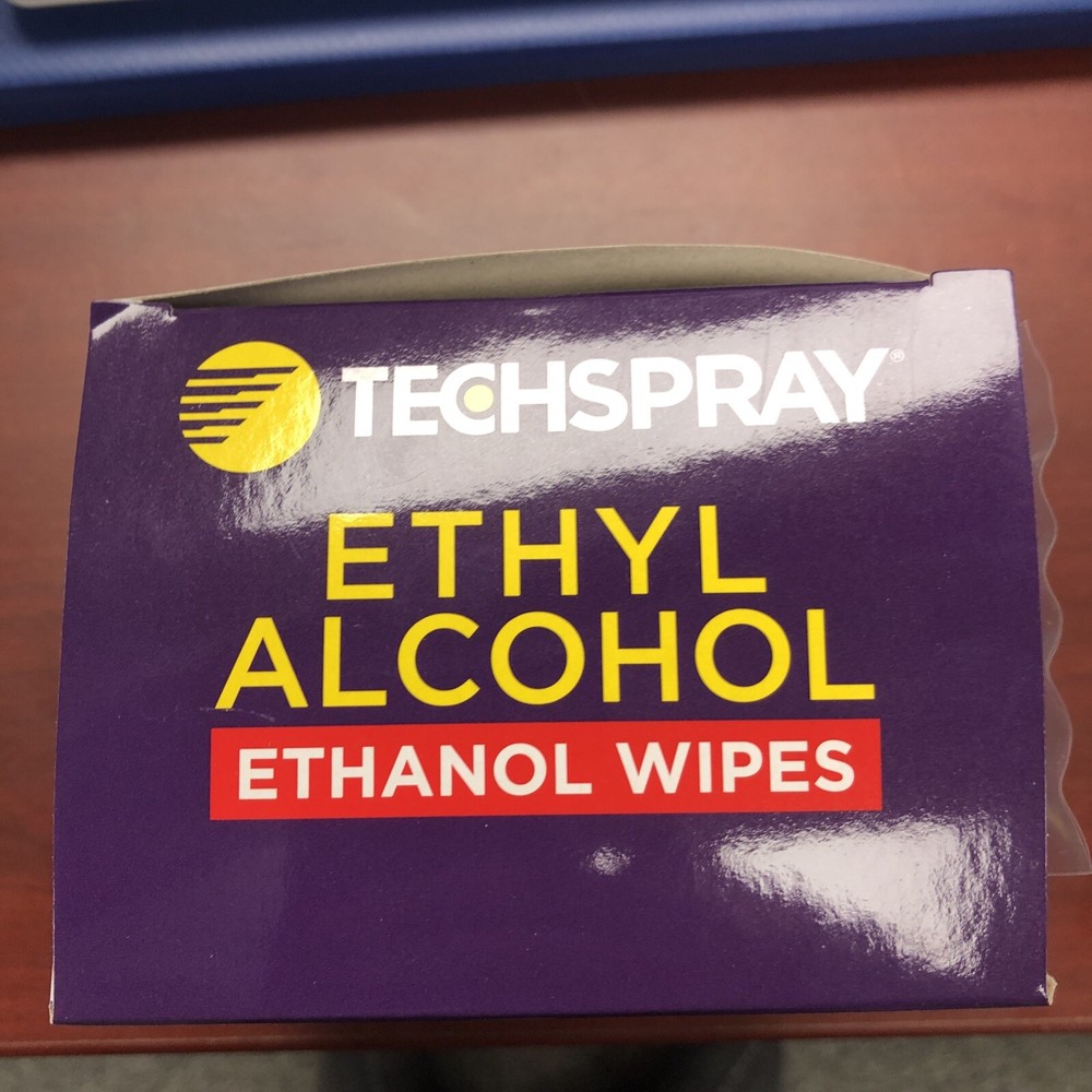 tech spray ethyl pack of 2 60 wipes total!
