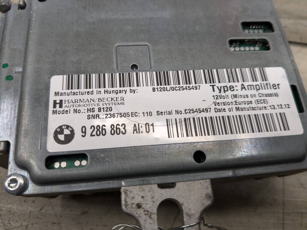 OEM BMW E70 E71 E89 X6M Z4 Audio Control Module Active Sound Design HARMAN