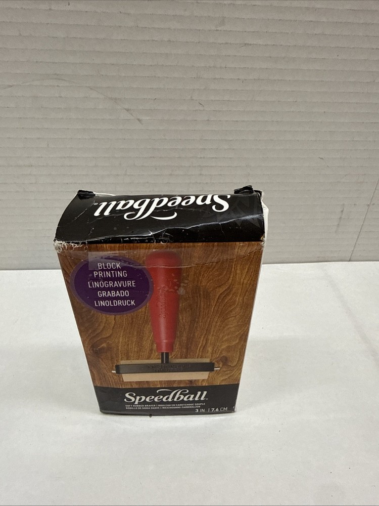 Speedball Soft Rubber Brayer, 3-Inch - Printmaking Roller Tool Kitchen