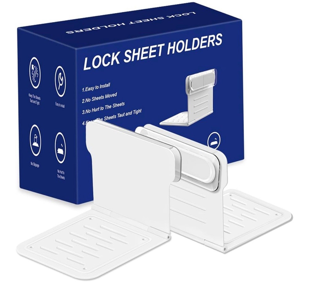 2 Pack Bed Sheet Holders for Corners