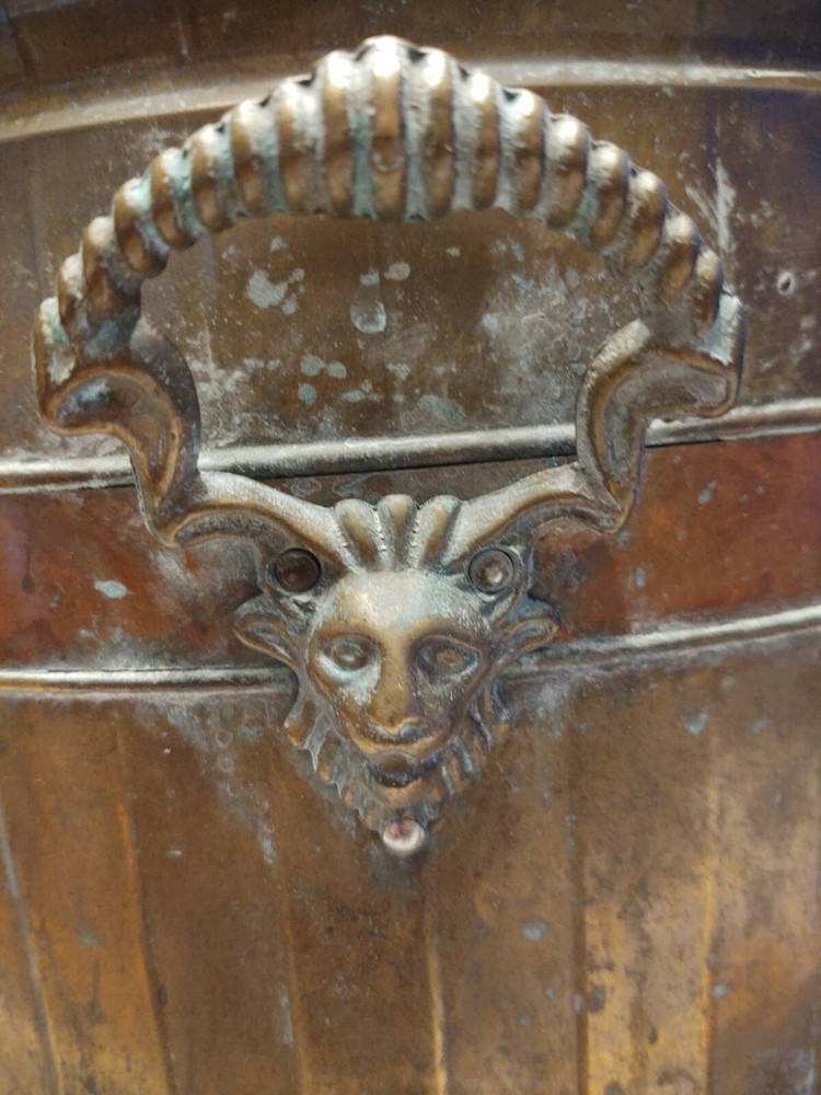 Vintage BRASS Container On 3 Feet