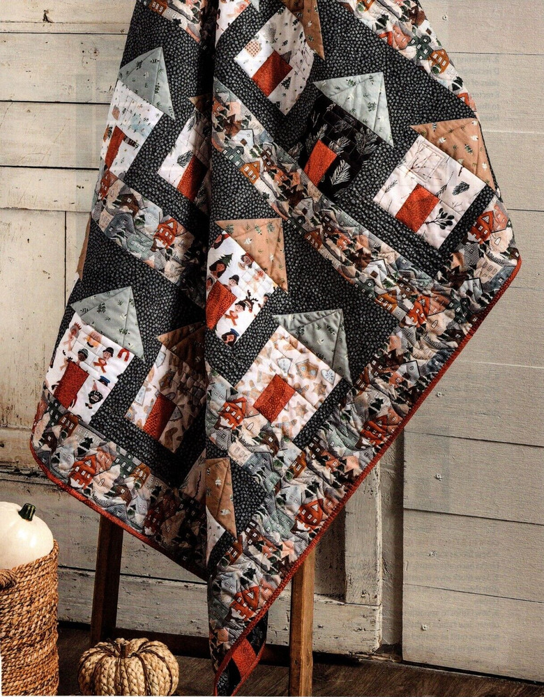 Ski Village Quilt Pattern Pieced PC