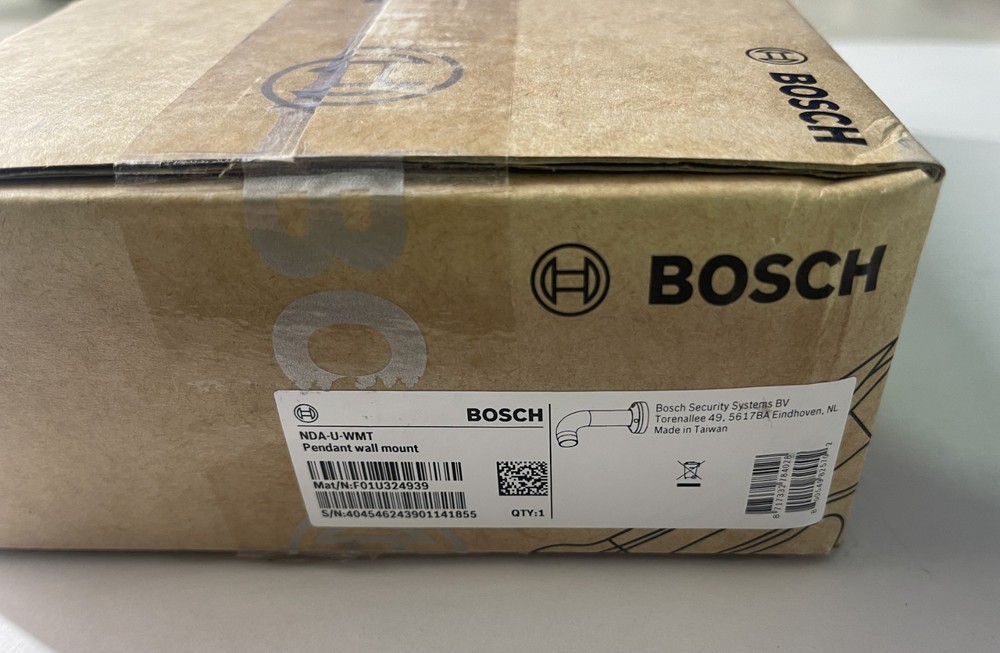 NEW Bosch NDA-U-WMT Universal Pendant Wall Mount For Dome Camera Security System