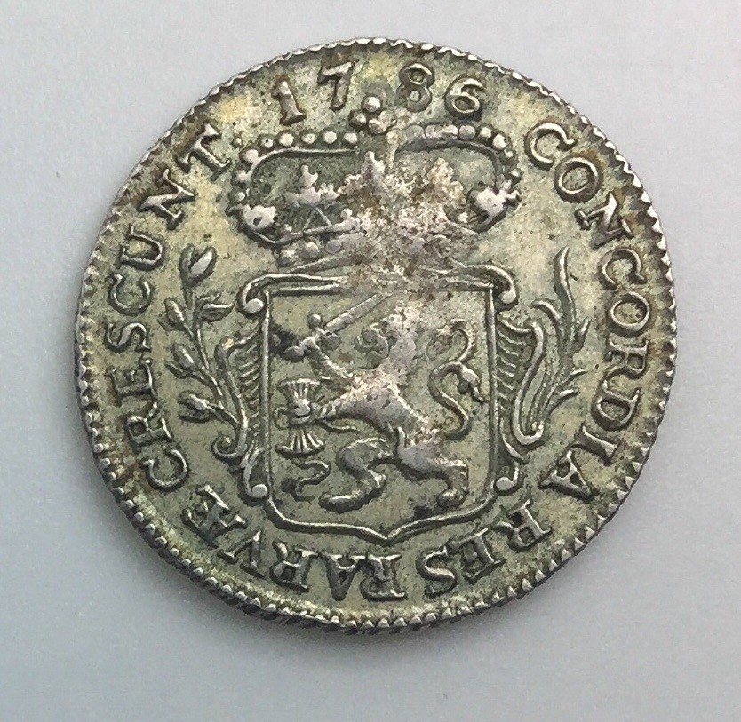 1786 Netherlands 1/4 Silver Ducat KM#99 Nice Grade Coin No issues