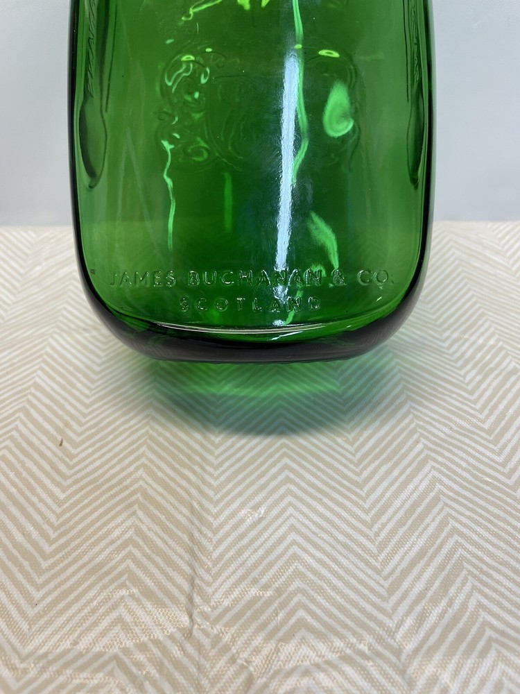 Embossed Buchanan’s Scotch Whiskey Empty Bottle