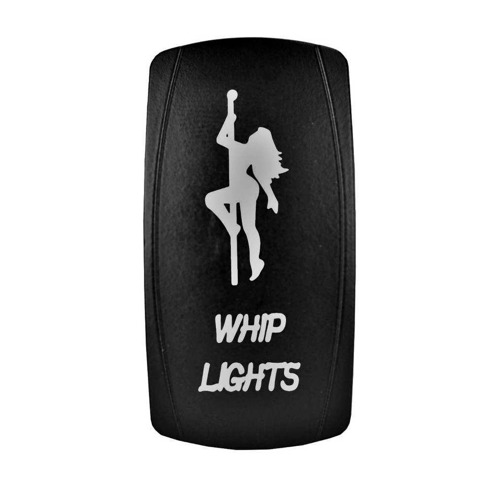 Custom Rocker Switch ON/OFF RED GIRL WHIP
