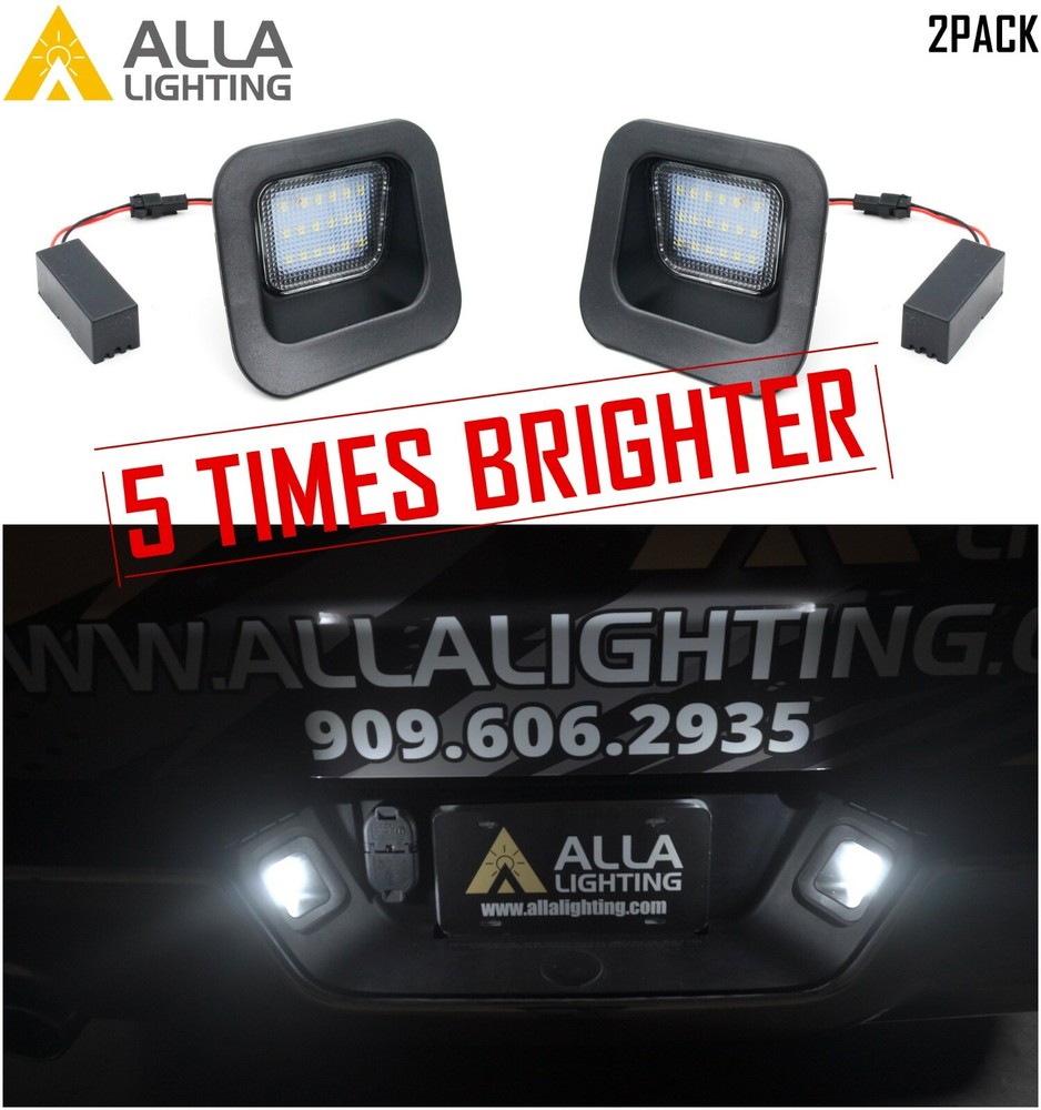 Alla Lighting Super Bright White License Lamp Lens Assembly Tag Bulb Replacement