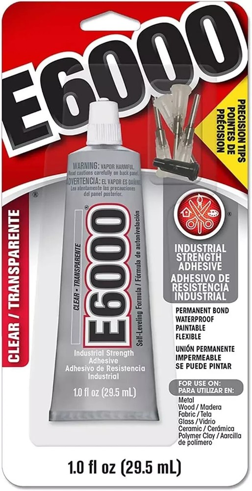 E6000 231020 Adhesive with Precision Tips, 1.0 fl oz pack 2